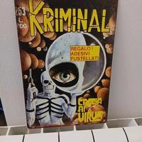 Targa retrò fumetto di KRIMINAL