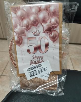 kit per 50 anni donna oro rosa