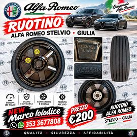 RUOTINO ORIGINALE ALFA ROMEO STELVIO GIULIA 