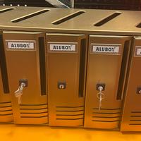 CASELLARIO POSTALE VERTICALE ALUBOX 5 SCOMPARTI