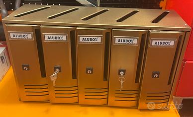 CASELLARIO POSTALE VERTICALE ALUBOX 5 SCOMPARTI