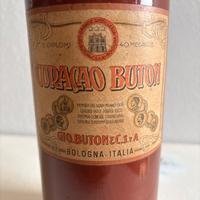 Bottiglia vintage buton curacao sigillo