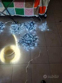 Luci natale bianco ghiaccio