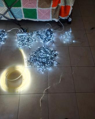 Luci natale bianco ghiaccio