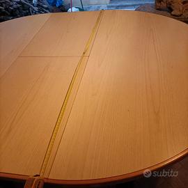 tavolo legno tondo allungabile