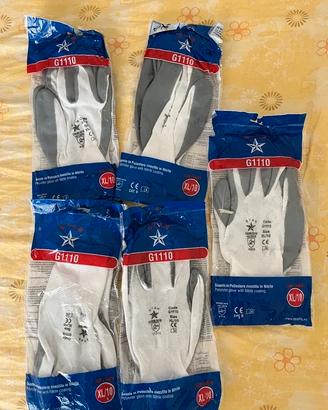 Lotto 5 Paia Guanti da Lavoro Star G1110 Misura XL