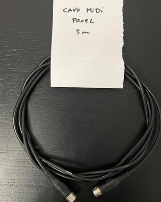 Proel cavo MIDI 3 m