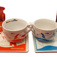Set Colazione per due in ceramica Egan e vetro