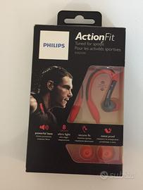 Philips ActionFit SHQ3200 cuffia Intraurale Rossa