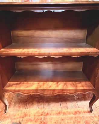 Libreria in legno scuro stile classico – 3 ripiani