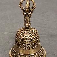 Campanello campana tibetana in ottone vintage  