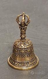 Campanello campana tibetana in ottone vintage  
