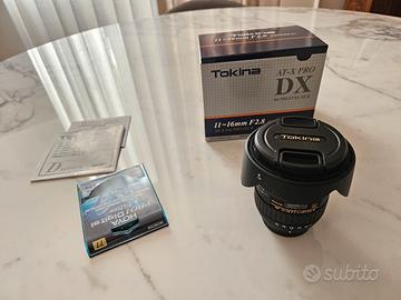 Tokina 11-16 mm f/2.8 PRO DX II Nikon + Hoya 77 mm