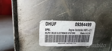 Centralina motore Opel metano 09364499