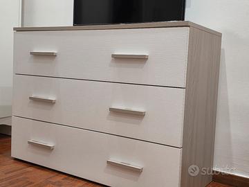 trittico cassettiera + comodini