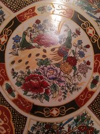 PIATTO CINESE DI PORTATA DECORATO A MANO