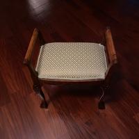 Sgabello camera da letto legno tessuto