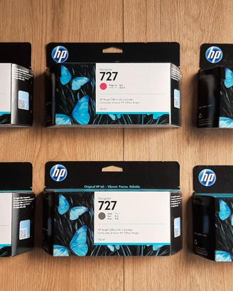 Cartucce originali HP 727 130ml 7pz in blocco