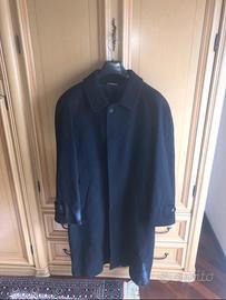 cappotto blu lungo da uomo cashmere