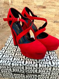 Sandali con tacco red Tata Italia