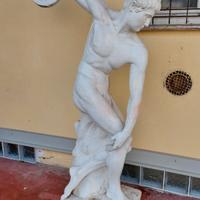 Statua Discobolo in gesso pieno h 168cm