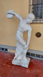 Statua Discobolo in gesso pieno h 168cm
