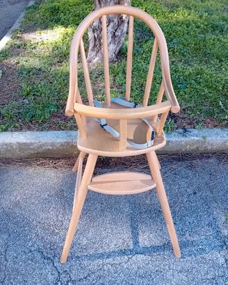 Seggiolone pappa in legno Ikea 