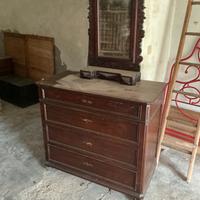 Mobile modernariato con specchio vintage ra