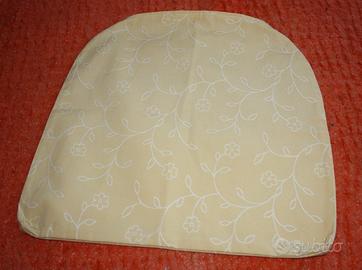 Copricuscino giallo damascato 45x43 cm