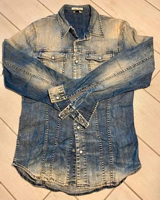 Camicia jeans Cycle Made in Italy taglia S