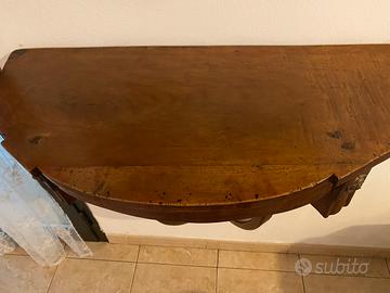 Antica console in legno