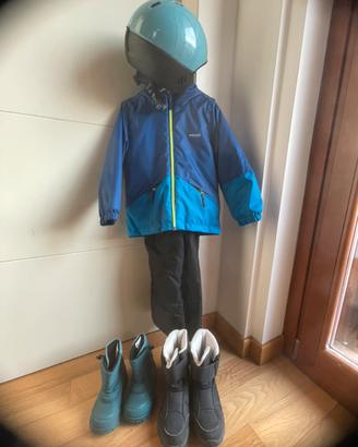 Set Sci Bimbo tuta stivali e casco