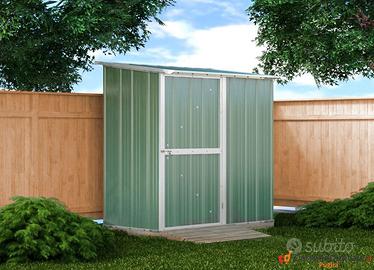 Box casetta giardino in Acciaio 174x100cm verde