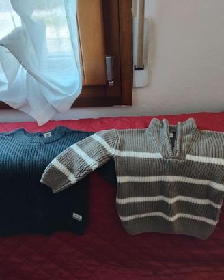 2 maglioni taglia 1,5-2 anni ( 92 cm )
