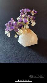 Albero della vita in ametista e quarzo citrinog