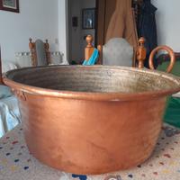 Braciere in rame e ottone e paiolo in rame