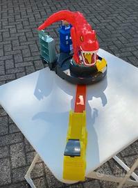 Pista motorizzata Hot Wheels T-rex