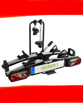 EUFAB 11521 PREMIUM II - PORTABICI GANCIO TRAINO