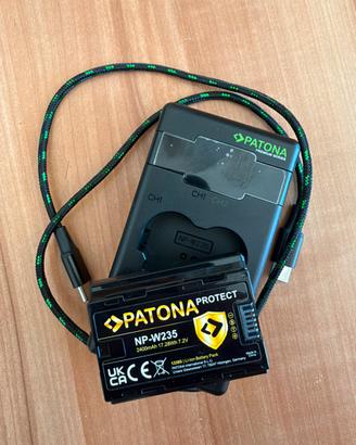 Batteria Patona NP-W235 + Caricatore – Fujifilm