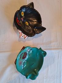 piattini o porta mestoli anni 50 in ceramica