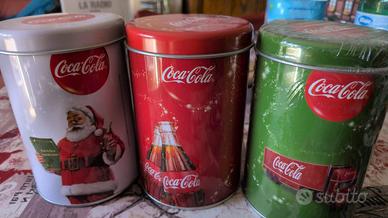 barattoli natalizi Coca cola