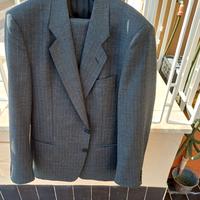 Vestito gessato fresco lana