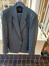 Vestito gessato fresco lana