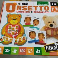 Gioco Orsetto delle emozioni Montessori Headu