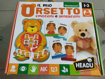 Gioco Orsetto delle emozioni Montessori Headu