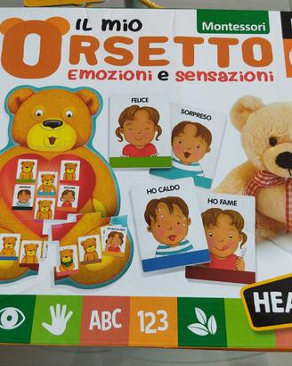Gioco Orsetto delle emozioni Montessori Headu