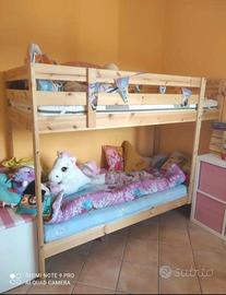 Letto a castello per bambini