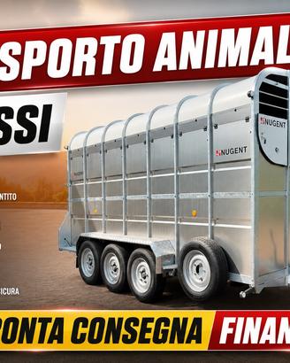 Trailer rimorchio trasporto animali Nugent 3 assi