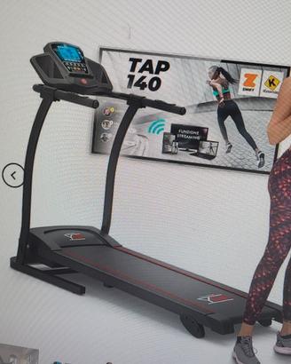 tapis roulant tap 140 compatto inclinazione regola