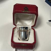 Bicchierino Cartier oro e argento serigrafato